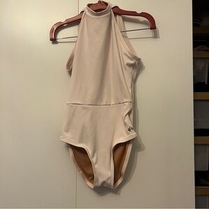 Mariia Crown
 Halter Neck leotard-LC-pale pink